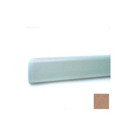 Pawling Wall Guard W/Rounded Top Edge, Aluminum Retainer, 4"H x 12'L, Mocha WG-4-12-288